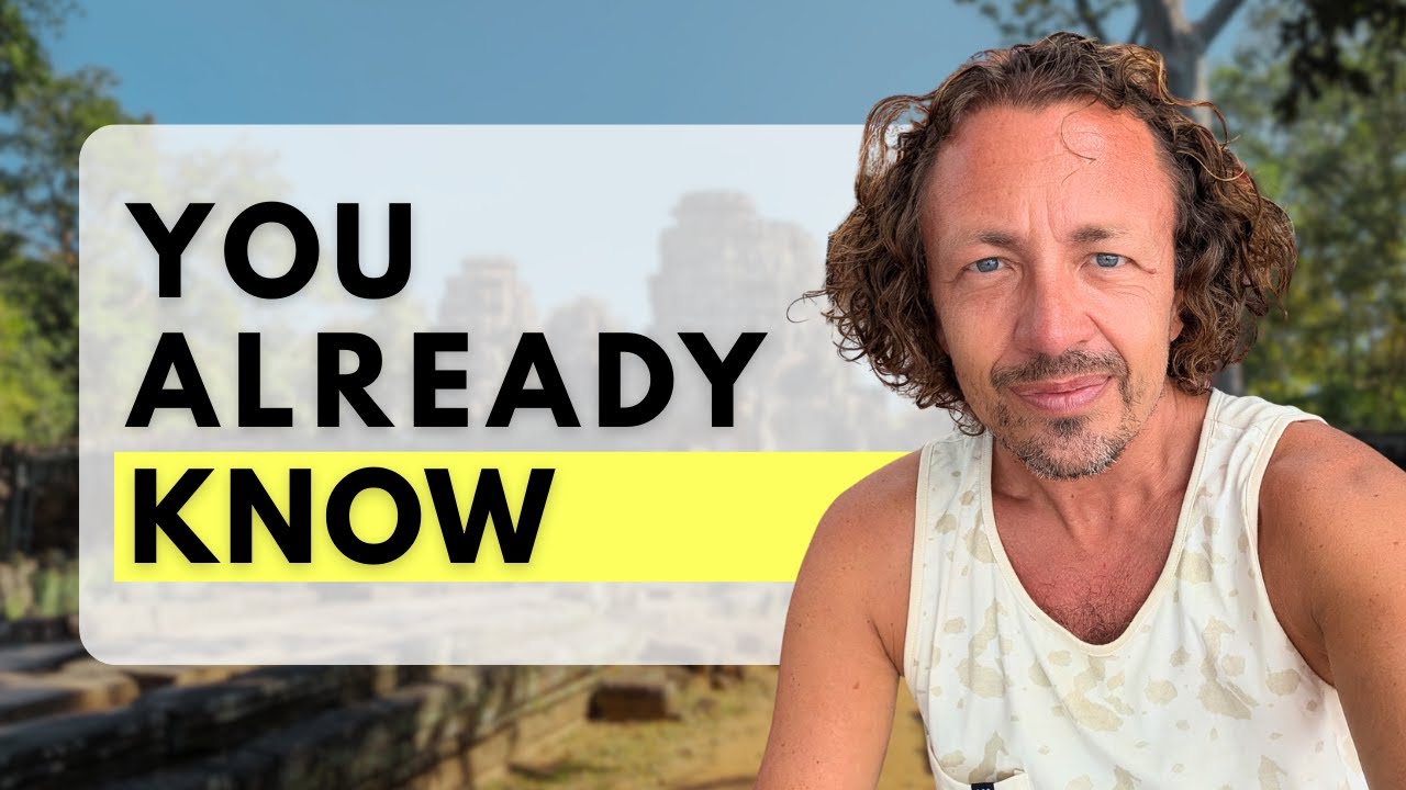 Ken Hellem at Angkor Wat, stop searching for purpose, do this instead